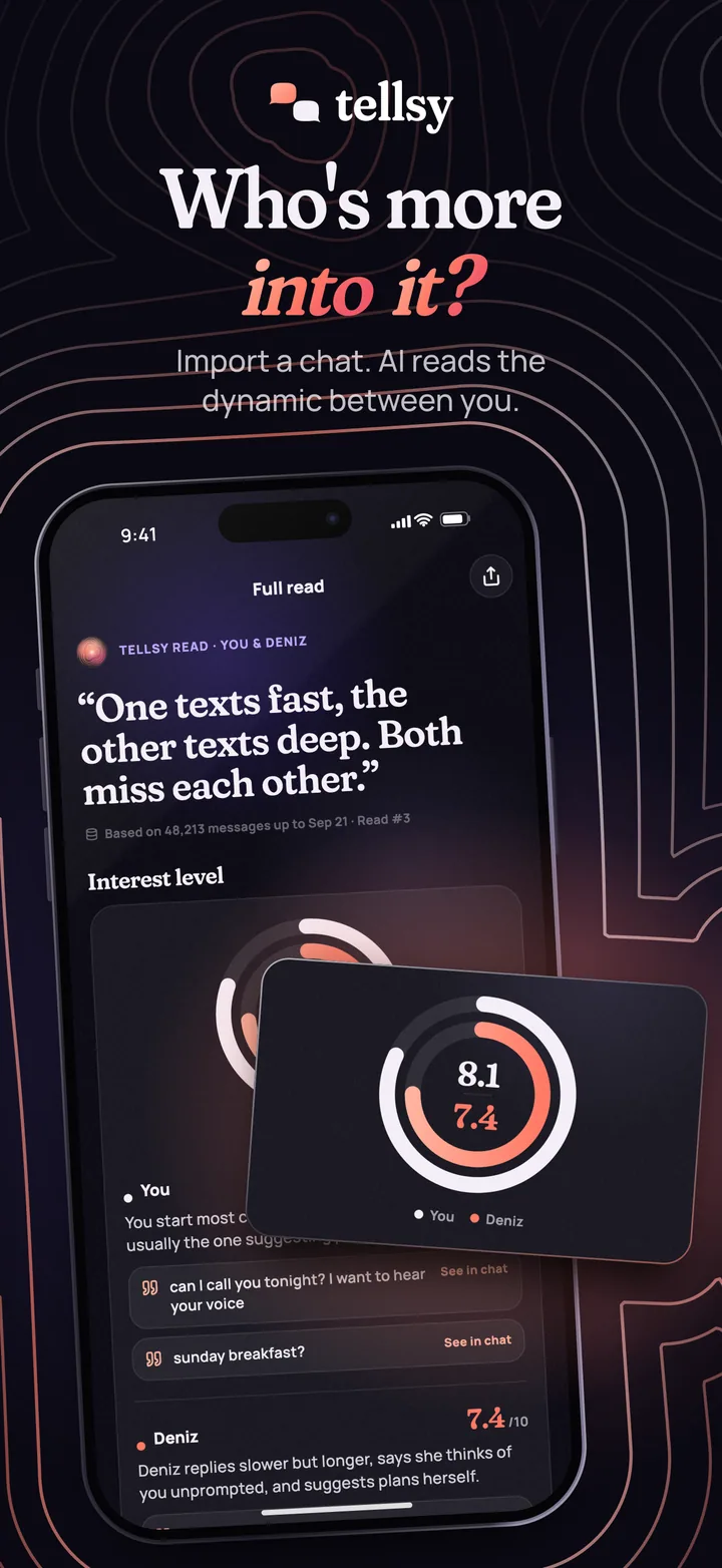 Tellsy: Chat & Text Analyzer
